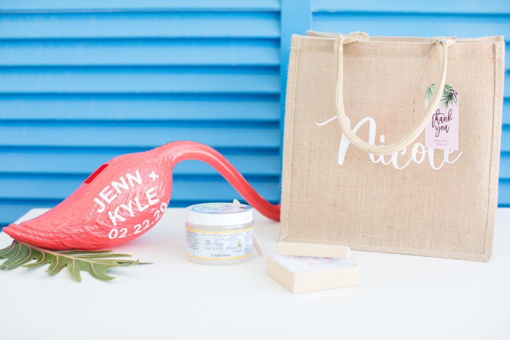 Islander Resort Wedding, Key West Wedding, Claudia Rios Photography, Wedding Gift Bag, Tropical Wedding