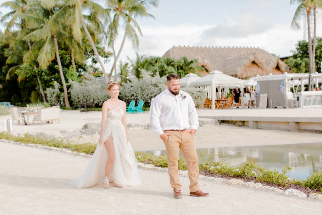 Bayside Inn Key Largo, Bayside Inn Wedding, Key Largo Wedding, First look beach wedding