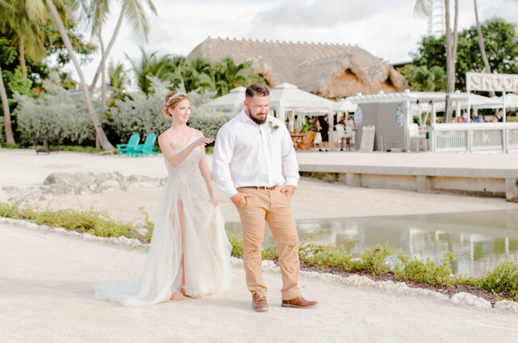 Bayside Inn Key Largo, Bayside Inn Wedding, Key Largo Wedding, First look beach wedding