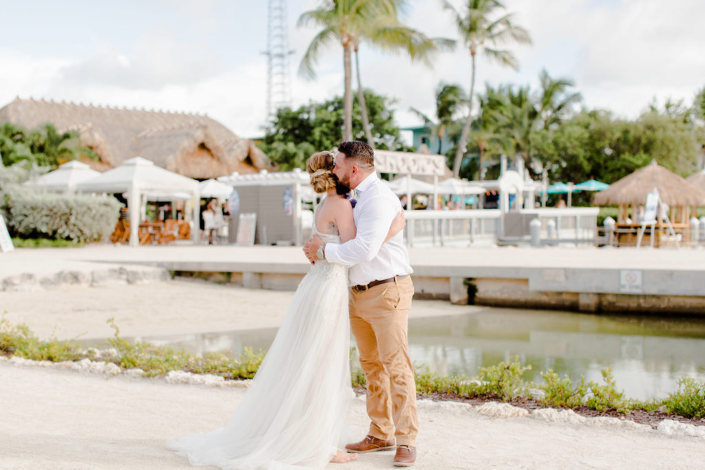 Bayside Inn Key Largo Micro Wedding, Bayside Inn Wedding, Key Largo Wedding, First look beach wedding