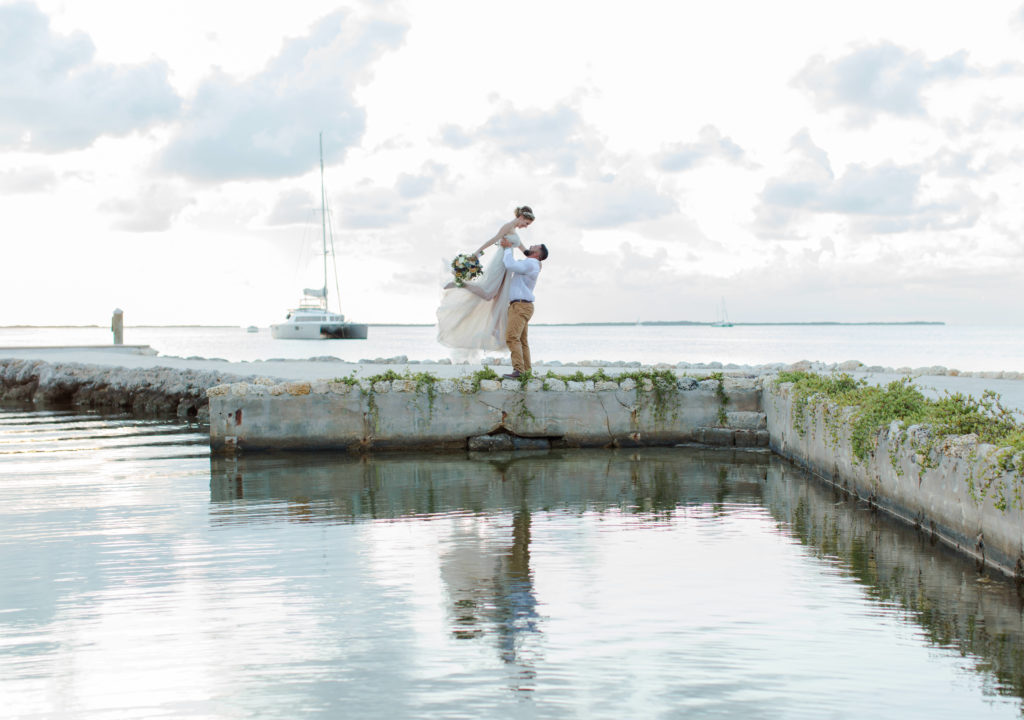 Bayside Inn Key Largo, Bayside Inn Wedding, Key Largo Wedding, Dockside wedding portraits