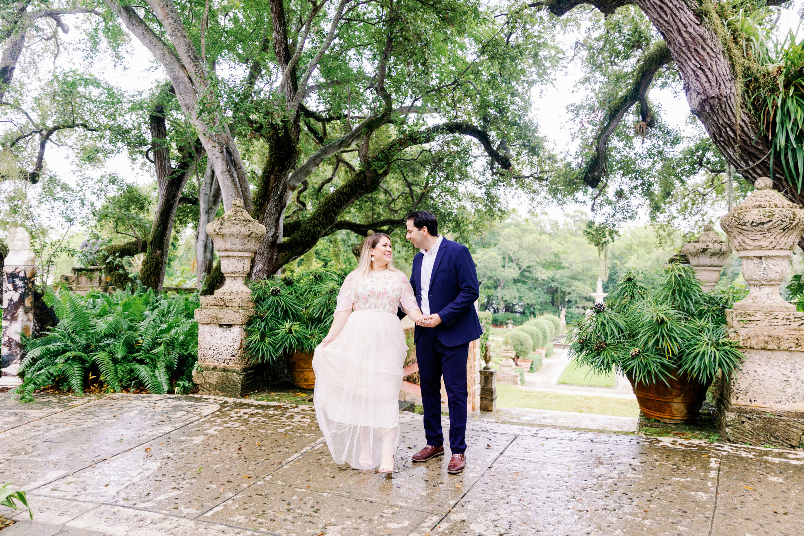 Vizcaya Museum Engagement Session, Claudia Rios Photography, Vizcaya Engagement Photographer