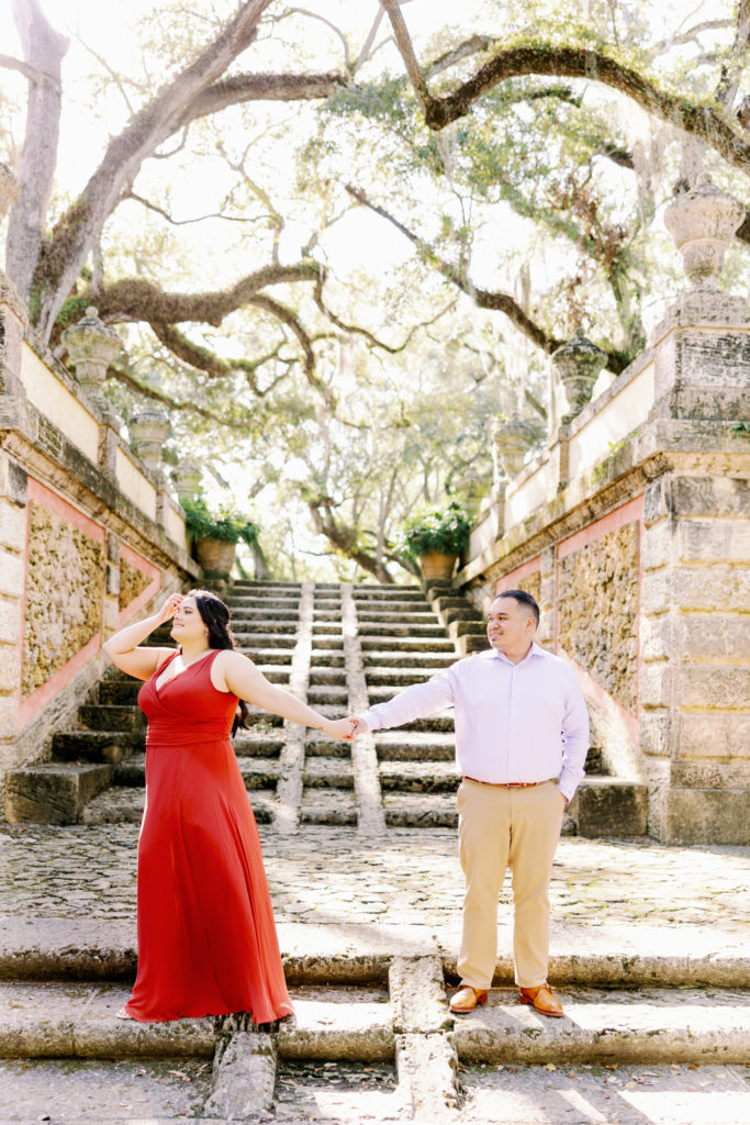 Vizcaya Museum Engagement Photos, Claudia Rios Photography, Vizcaya Museum Engagement Photographer