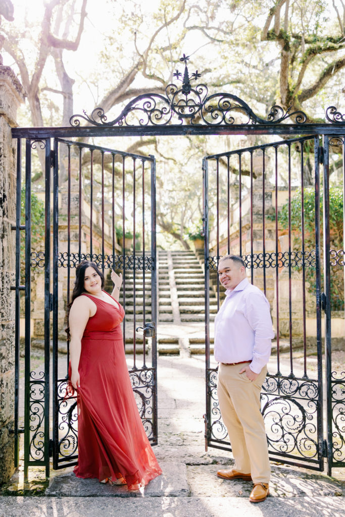 Vizcaya Museum Engagement Photos, Claudia Rios Photography, Vizcaya Museum Engagement Photographer