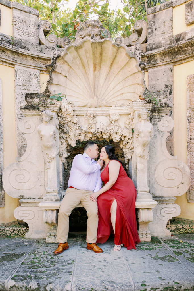 Vizcaya Museum Engagement Photos, Claudia Rios Photography, Vizcaya Museum Engagement Photographer