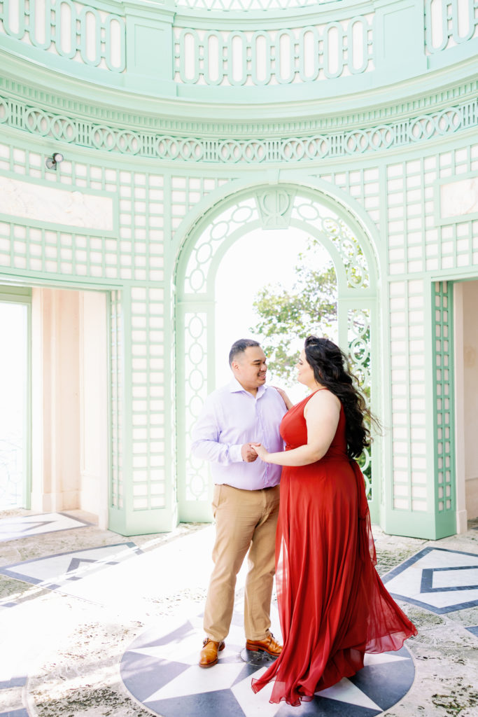 Vizcaya Museum Engagement Photos, Claudia Rios Photography, Vizcaya Museum Engagement Photographer