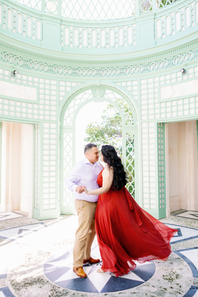 Vizcaya Museum Engagement Photos, Claudia Rios Photography, Vizcaya Museum Engagement Photographer