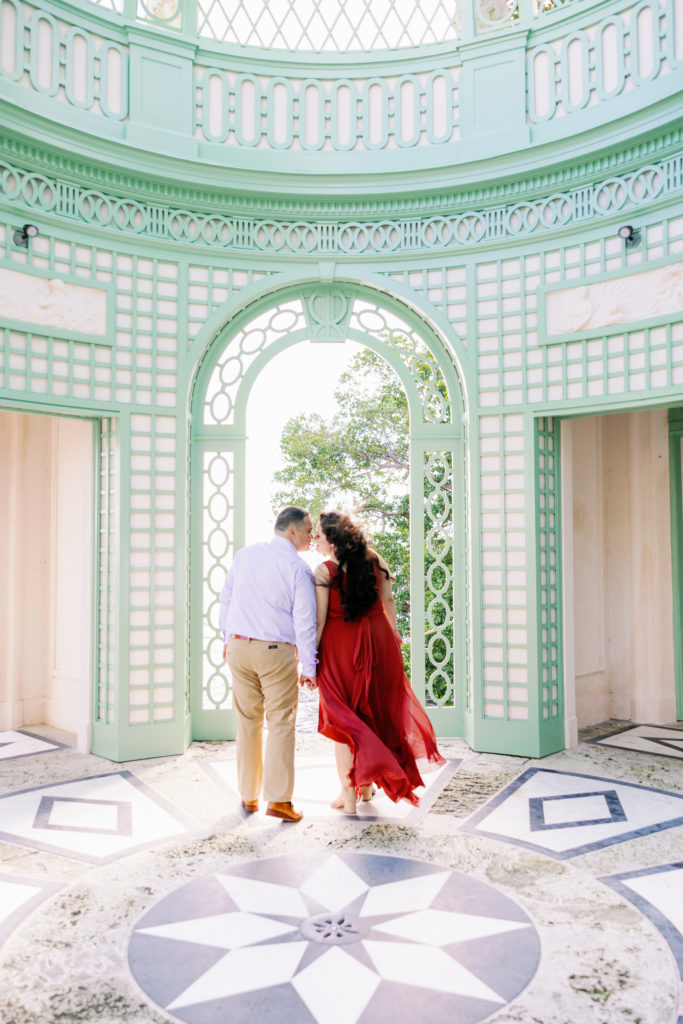 Vizcaya Museum Engagement Photos, Claudia Rios Photography, Vizcaya Museum Engagement Photographer