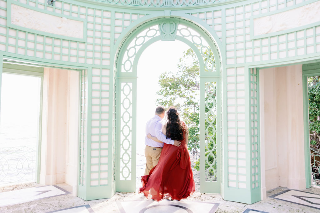 Vizcaya Museum Engagement Photos, Claudia Rios Photography, Vizcaya Museum Engagement Photographer