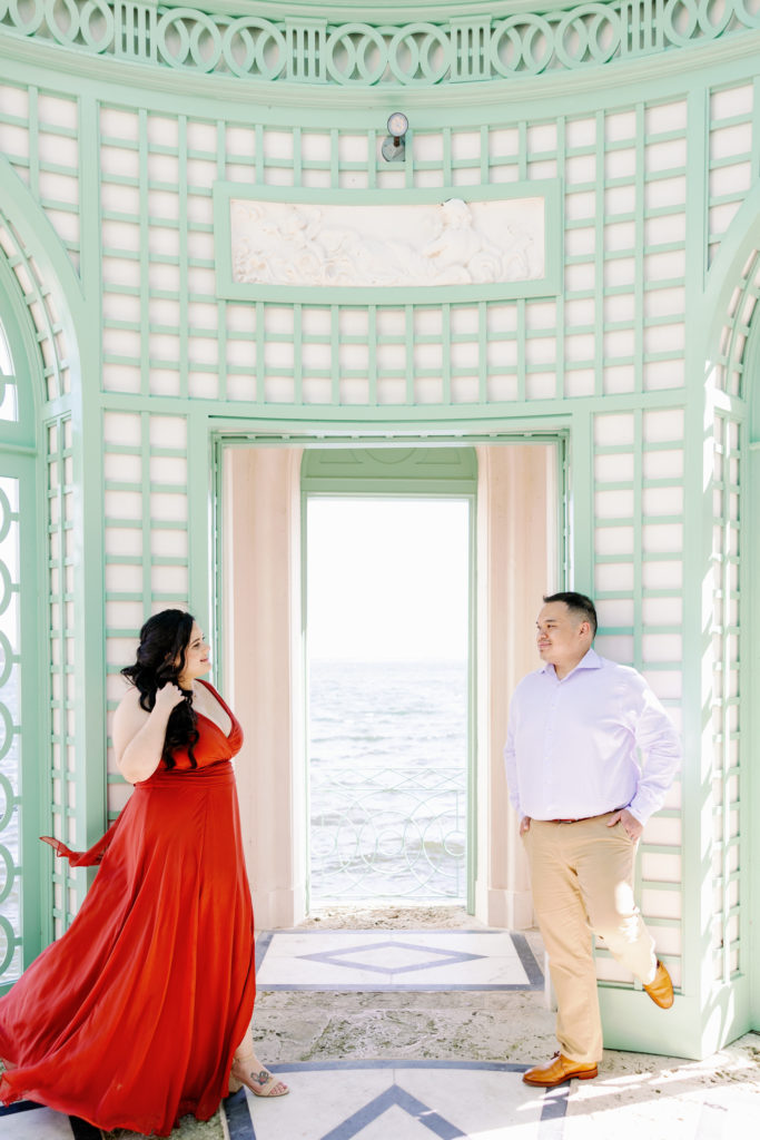 Vizcaya Museum Engagement Photos, Claudia Rios Photography, Vizcaya Museum Engagement Photographer