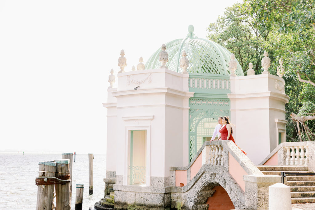 Vizcaya Museum Engagement Photos, Claudia Rios Photography, Vizcaya Museum Engagement Photographer