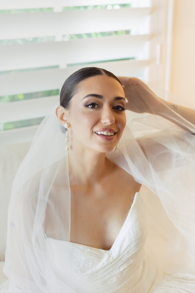 Bridal portraits at Islander Resort in Islamorada